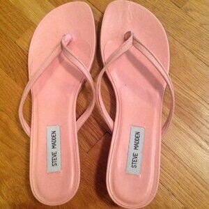 Steve Madden Flat Sandals Size 9M, Pink, NEW
